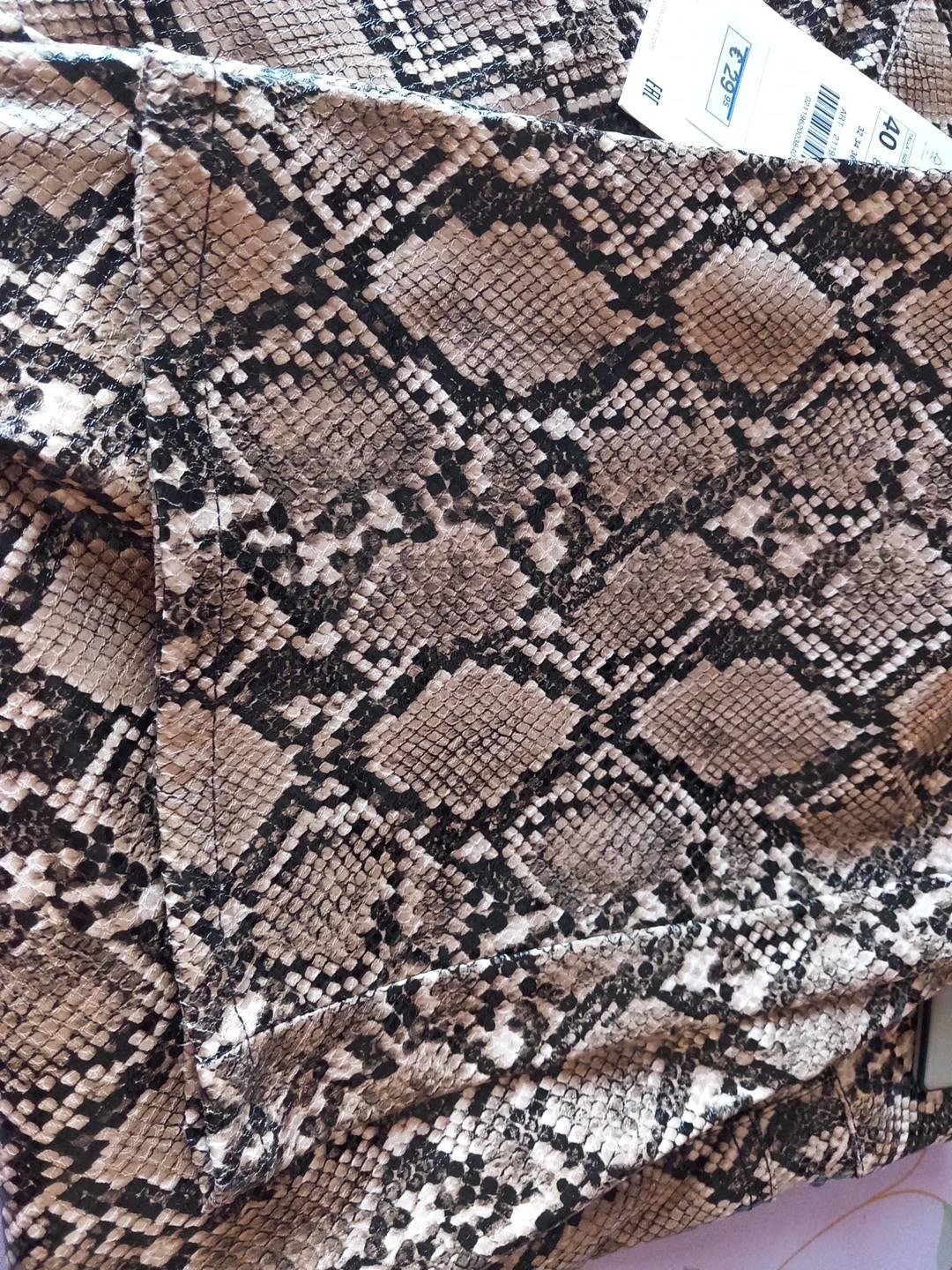 FAUX LEATHER ANIMAL PRINT TROUSERS - Image 6