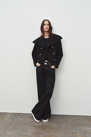 Zara Siyah - YÜNLÜ CEKET ZW COLLECTION - 0 görseli