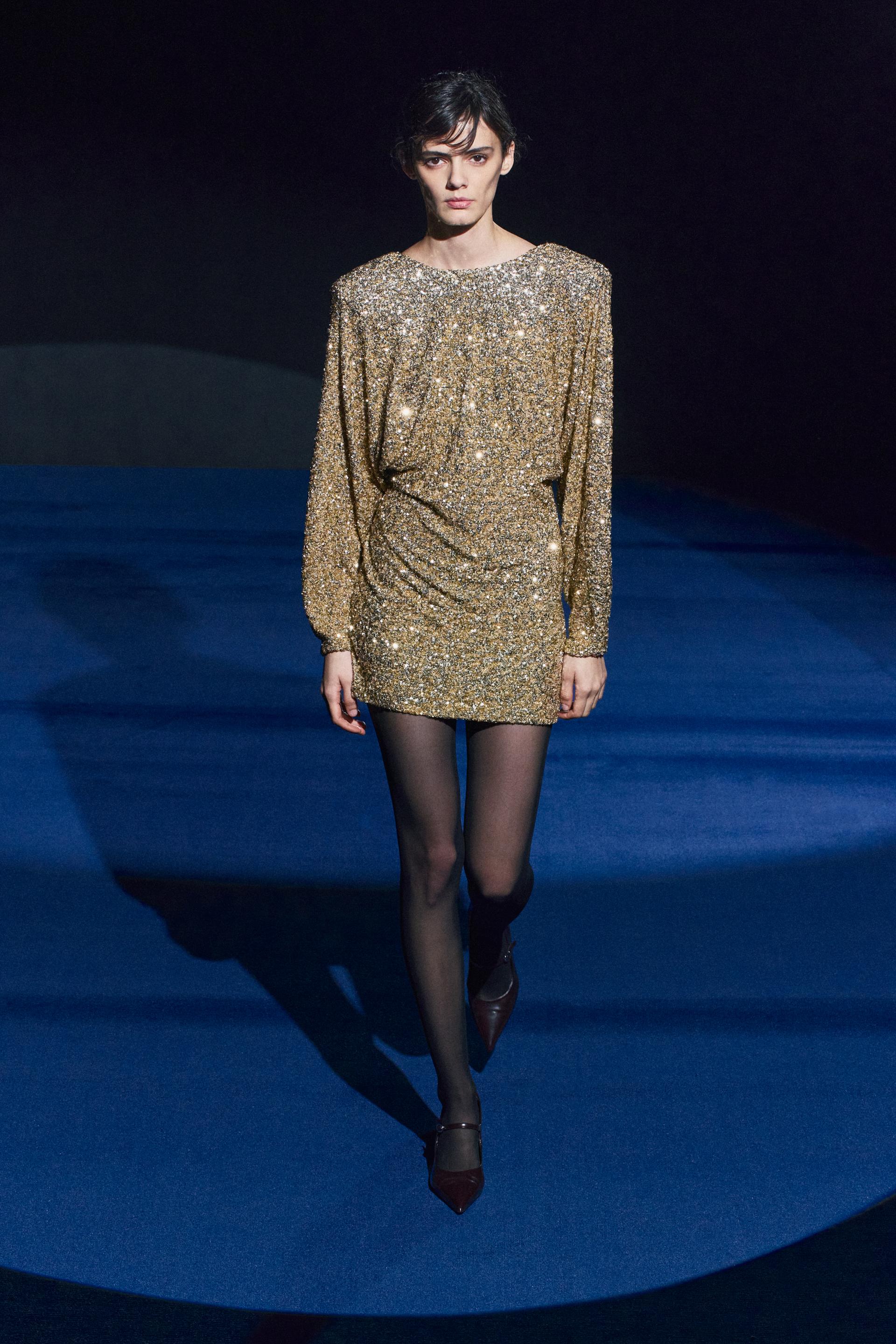 SEQUIN MINI DRESS ZW COLLECTION - Gold | ZARA Canada