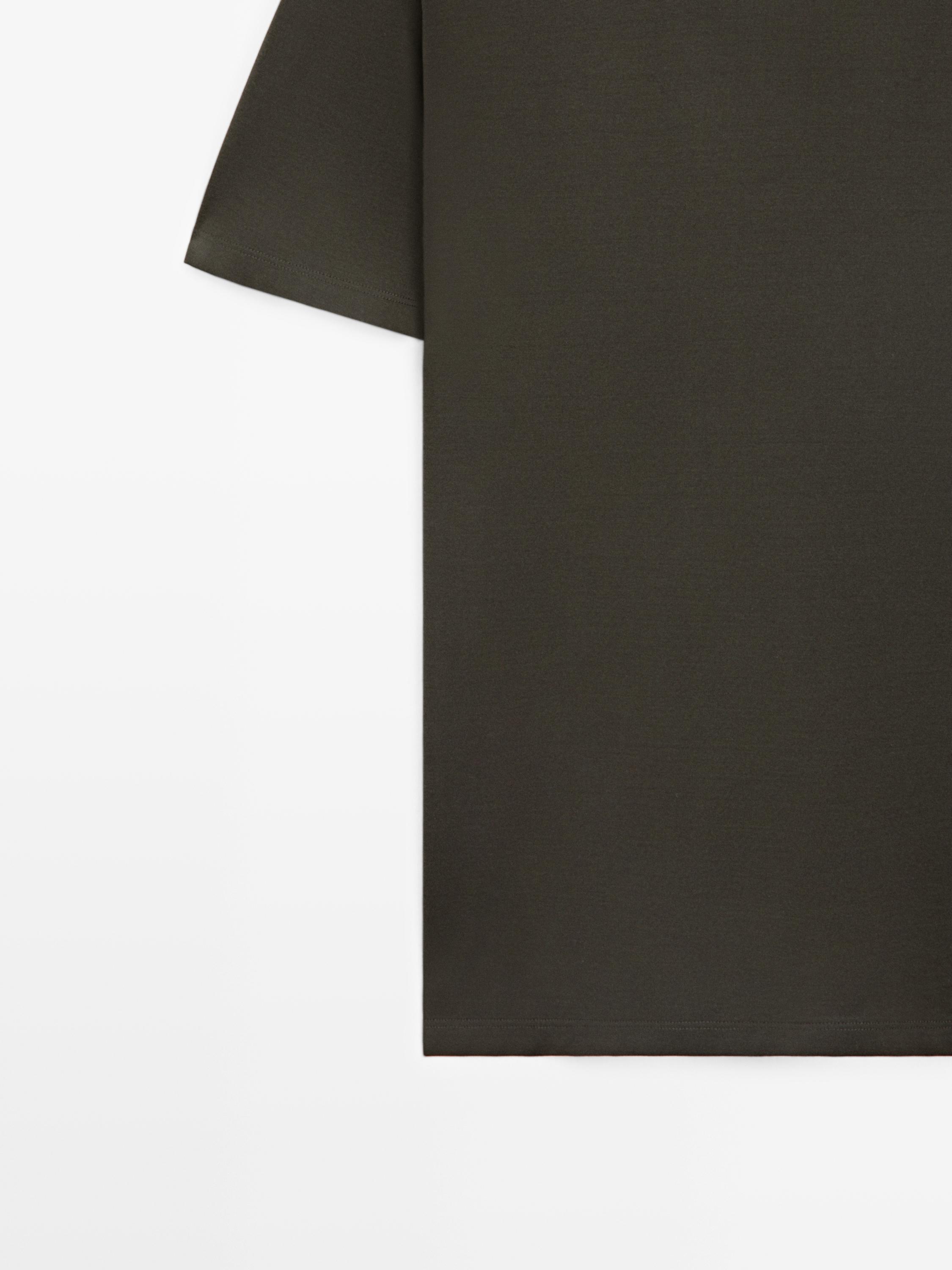 Cotton V-neck polo shirt