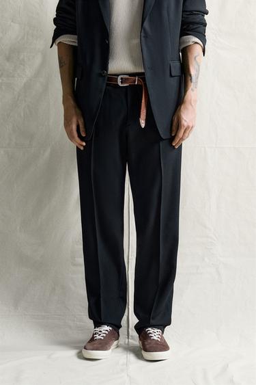 ANZUGHOSEN REGULAR FIT 100% WOLLE - Schwarz von Zara