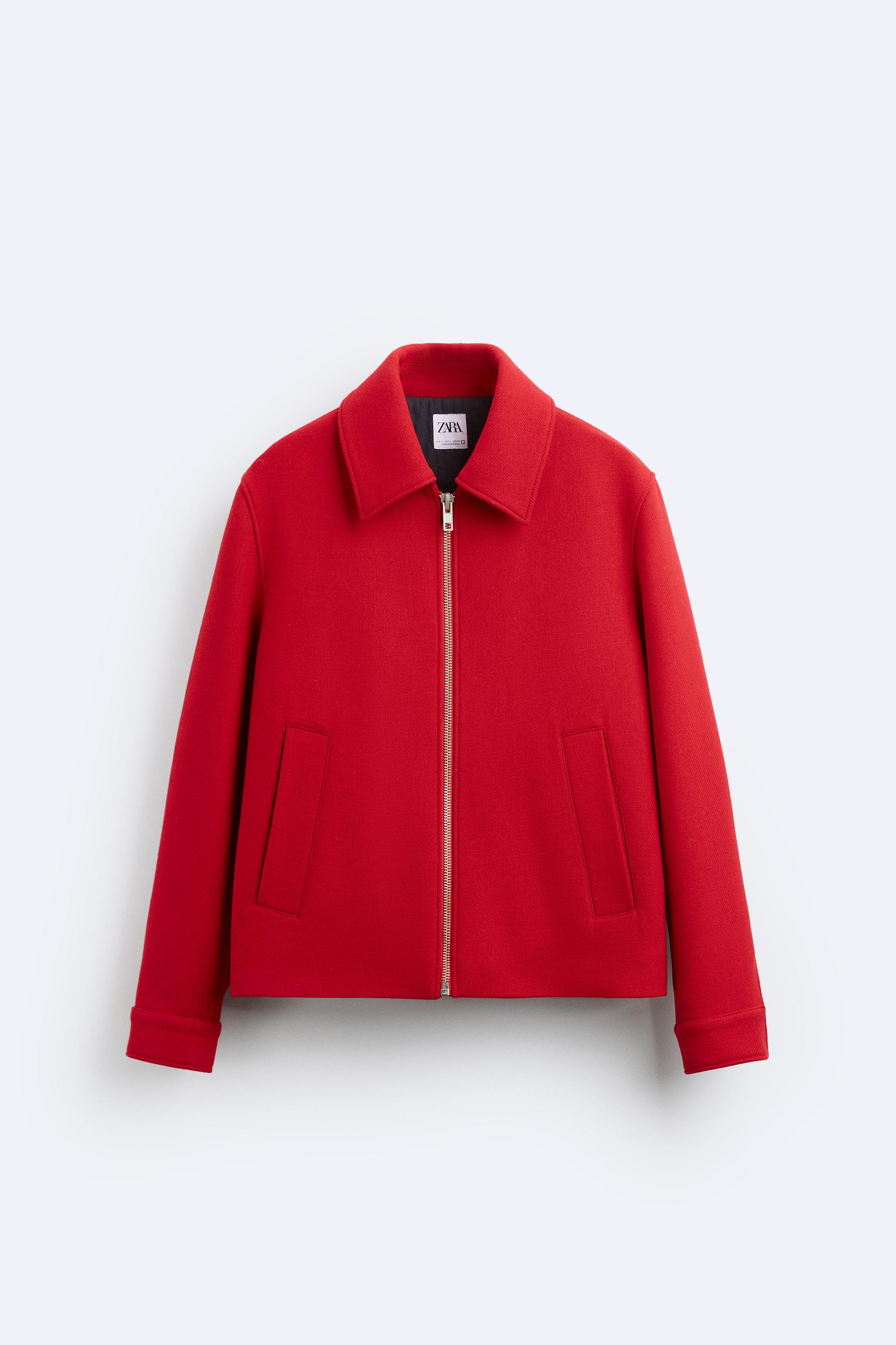 WOOL BLEND JACKET - Red | ZARA United States