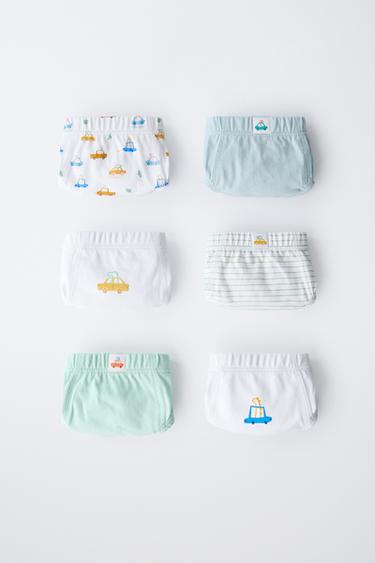 2-6 ANS/ LOT DE SIX SLIPS DINOS ET VOITURES - Multicolore de Zara - Image 4