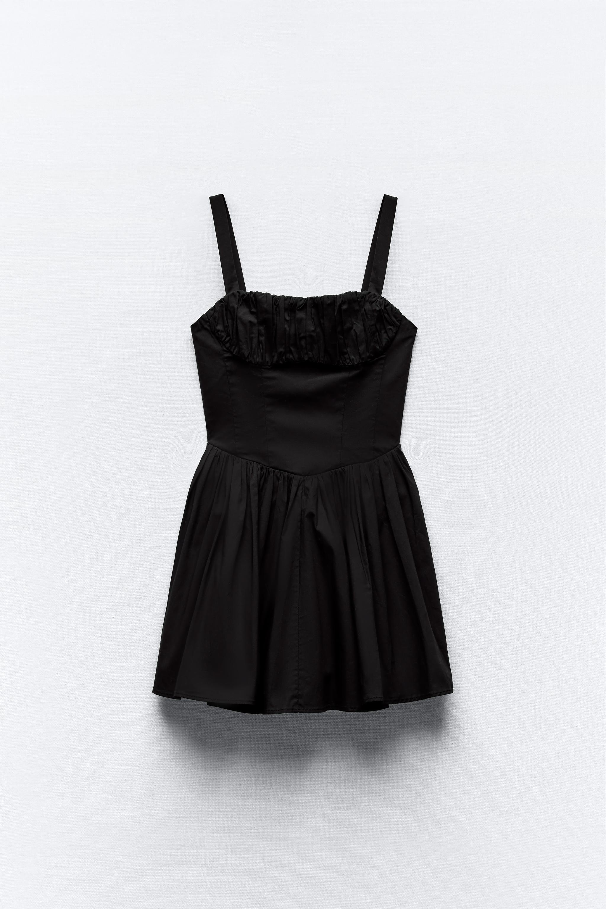 DRESS WITH FULL SKIRT - Oyster-white | ZARA New Zealand