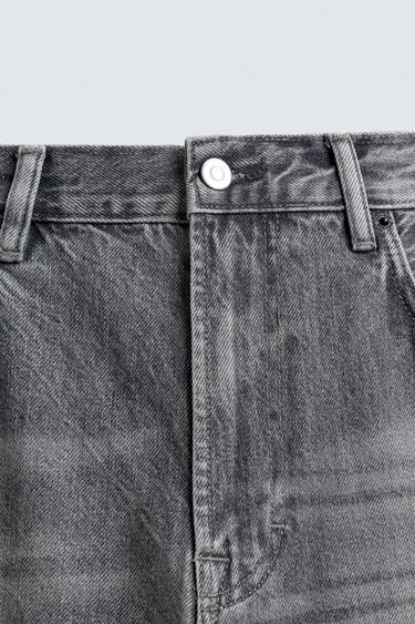 STRAIGHT-LEG JEANS - Grey by Zara - Image 9