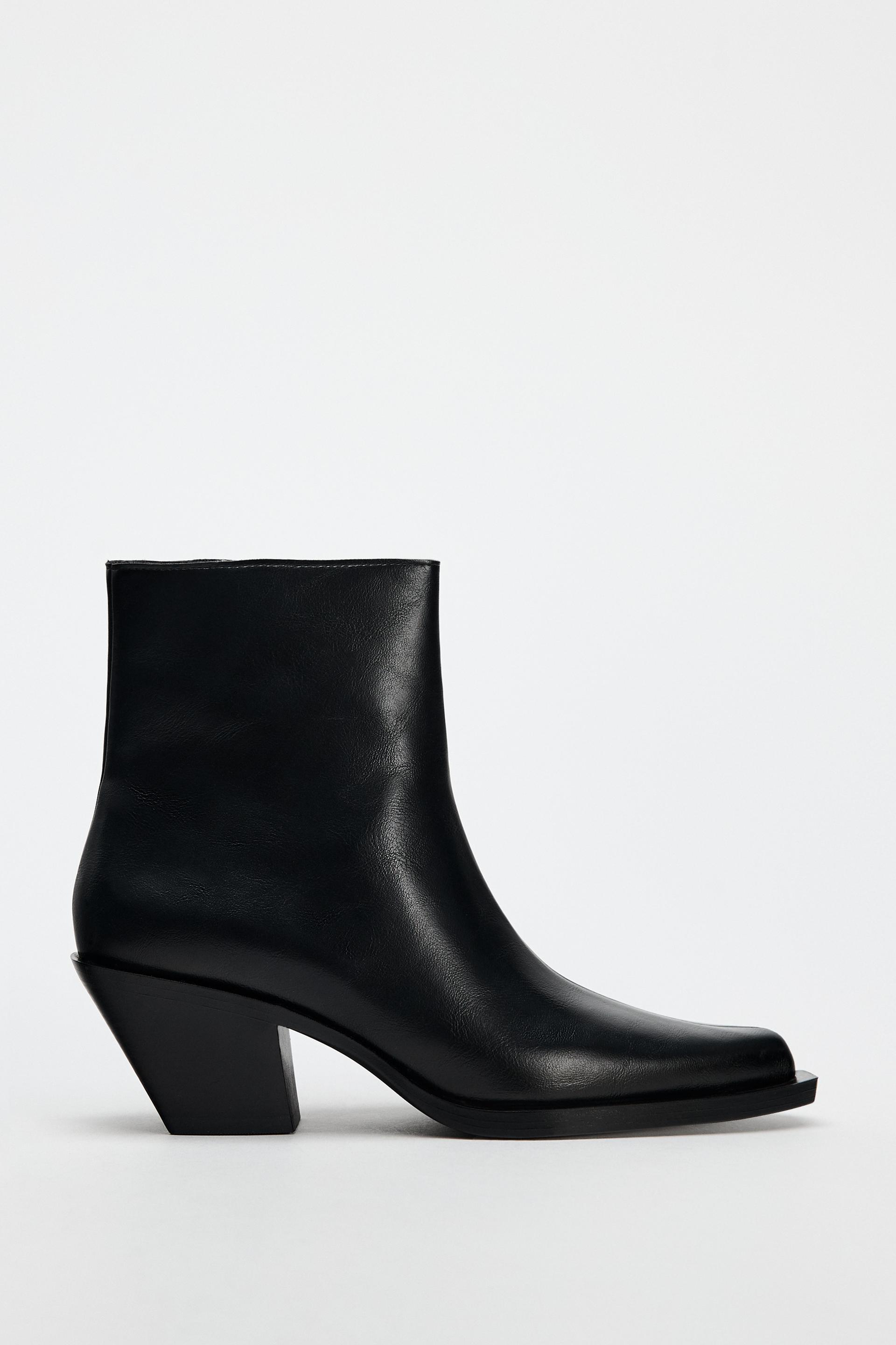 Women s Black Ankle Boots Explore our New Arrivals ZARA United States