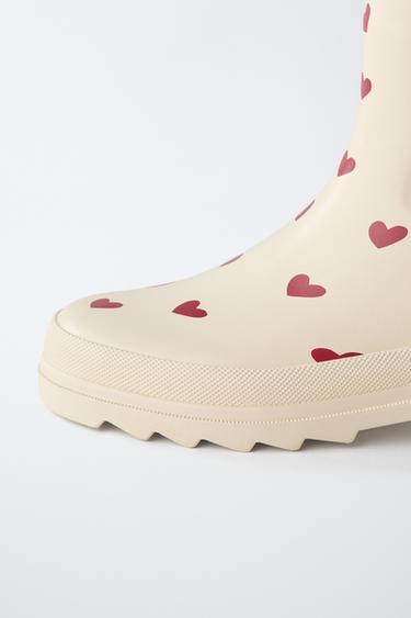 BOTTES DE PLUIE CŒURS - Rouge de Zara - Image 5