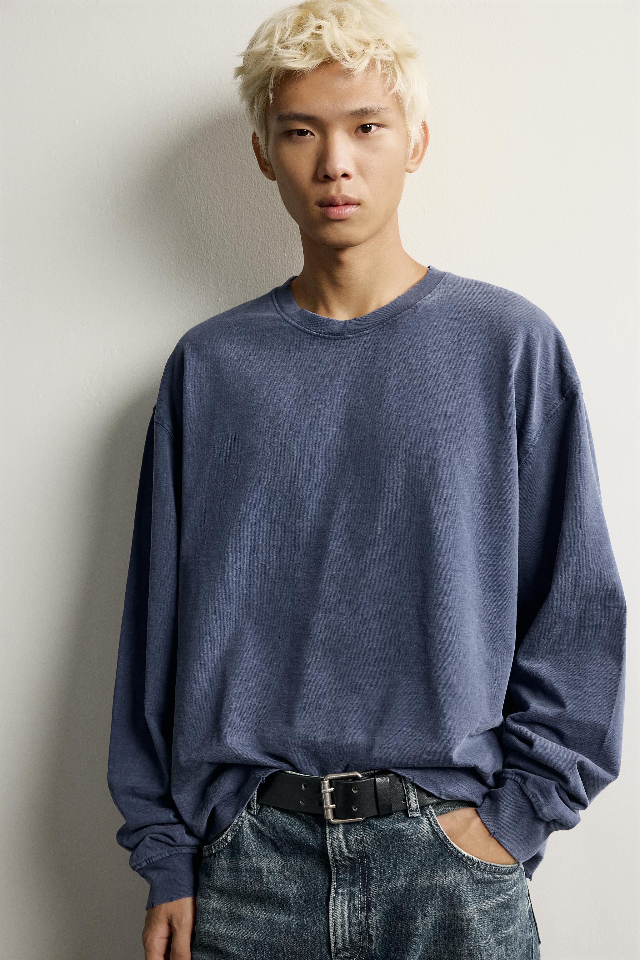 WASHED SLUB RELAXED FIT T-SHIRT - thumbnail 8