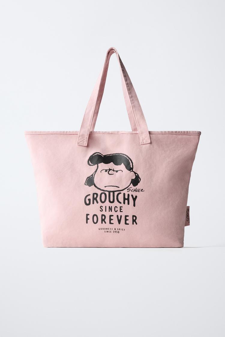 Tote Bag Pinke Tasche Zara SHOPPER PEANUTS™ Rosa ZARA Deutschland