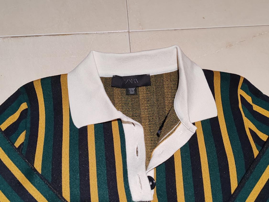 STRIPED POLO KNIT SWEATER - Image 4