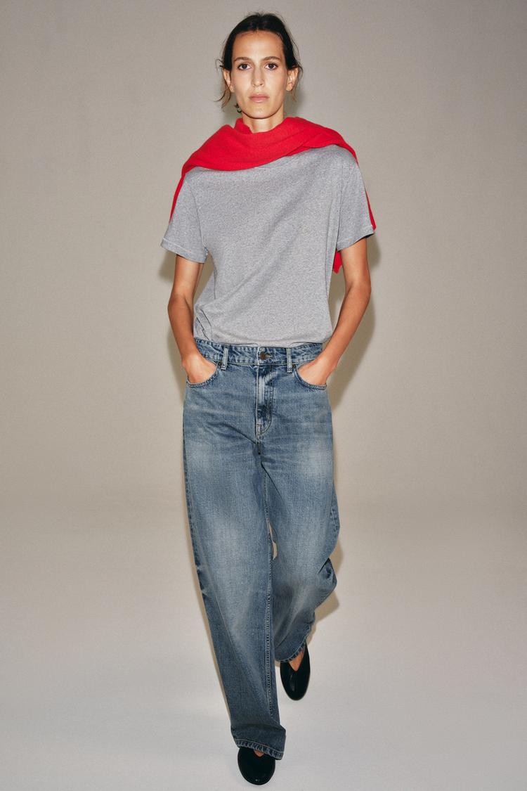 JEANS COLECCIÓN ZW CORTE RELAJADO PIERNA ANCHA CINTURA BAJA 4