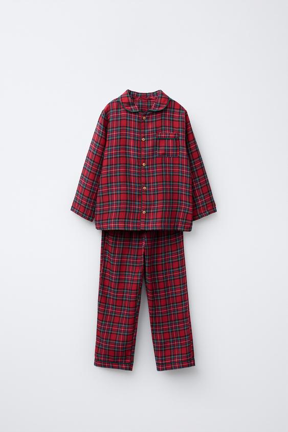 3-6 YEARS / FLANNEL PLAID PAJAMAS - Red | ZARA Canada