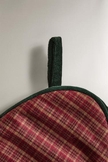 FISH PET CHRISTMAS STOCKING - Burgundy by Zara - Image 1
