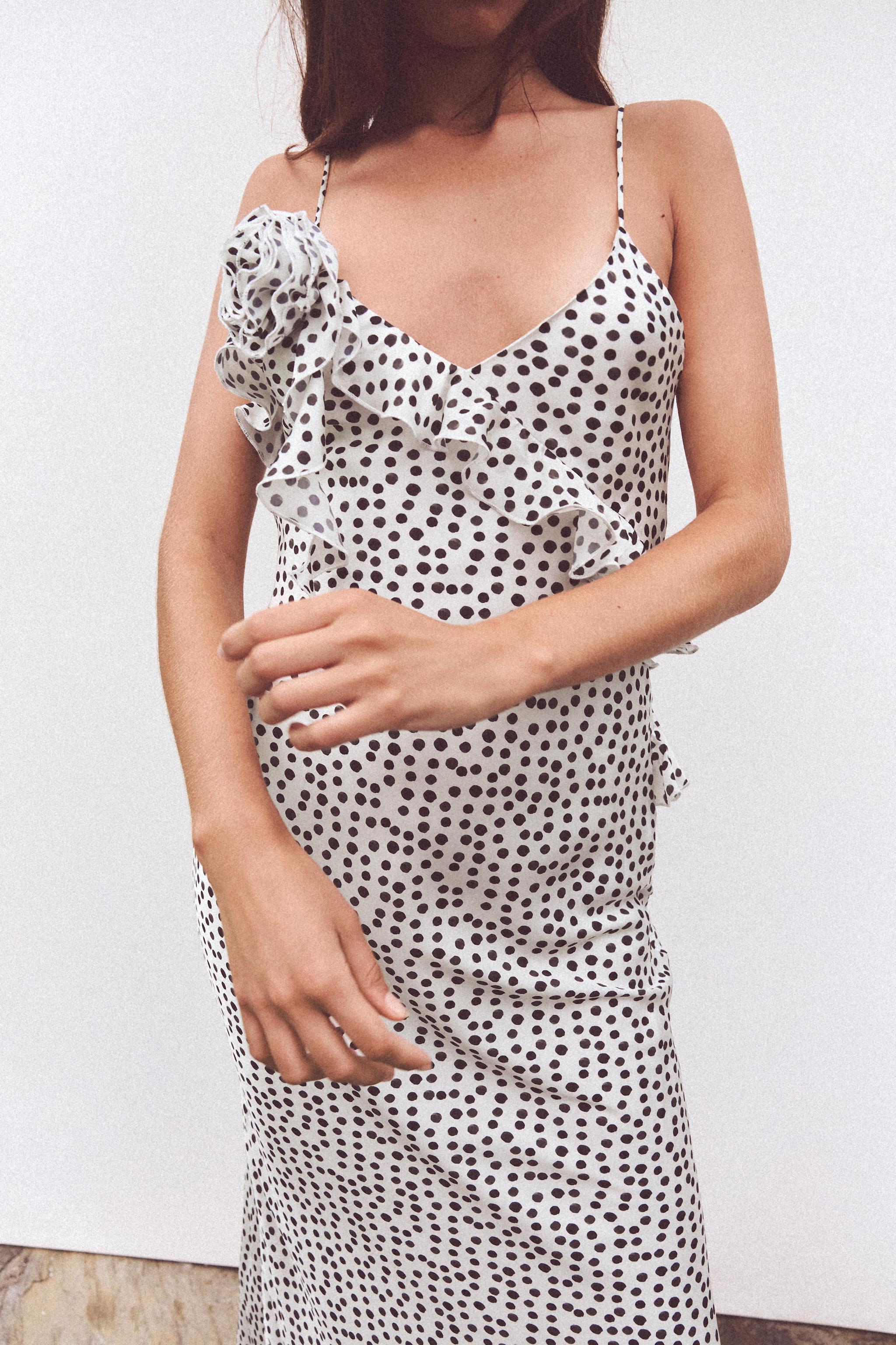 Robe longue a pois zara sales