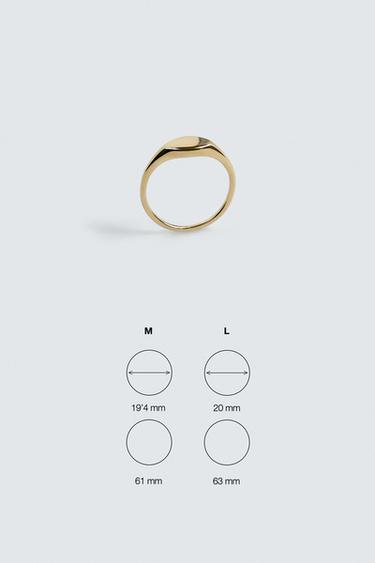 SIGNET RING - Gold by Zara - Image 3