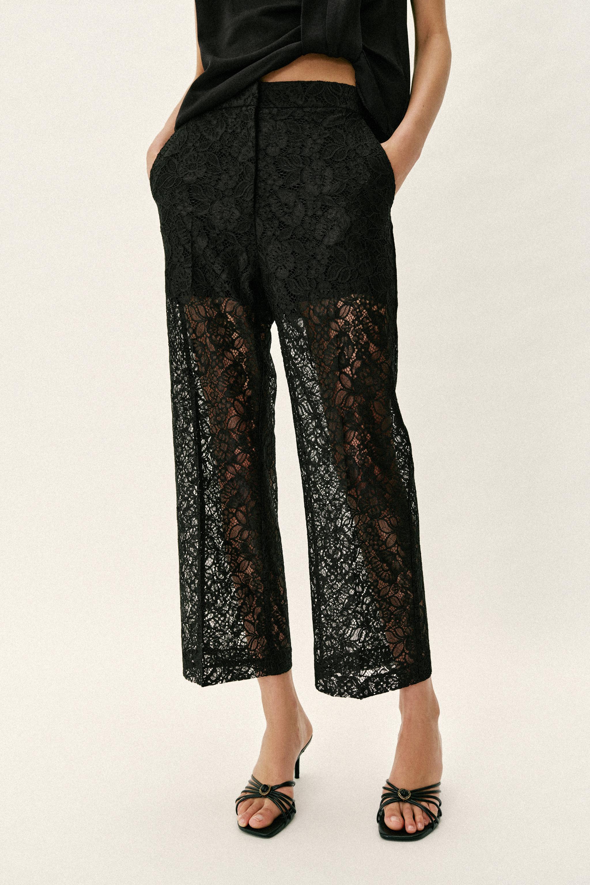 DANTEL DÜZ PAÇA PANTOLON