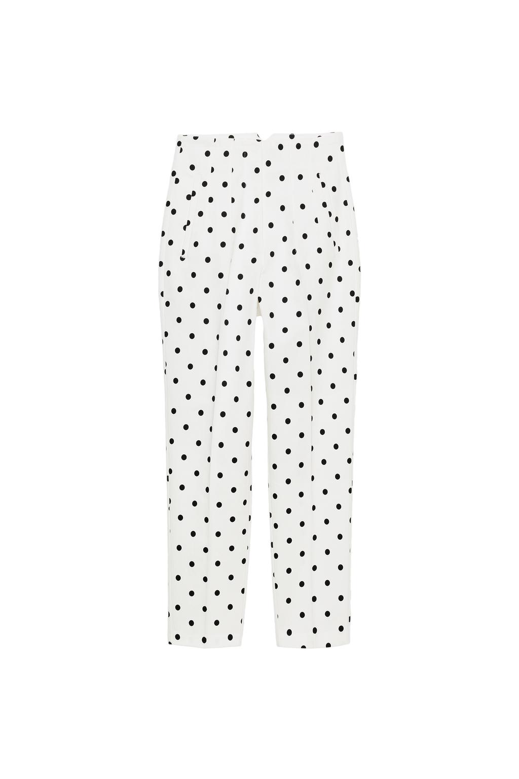 HIGH-WAISTED POLKA DOT PANTS - image 3