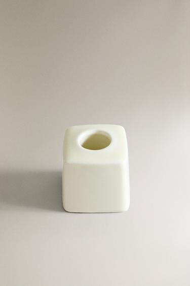 CERAMIC TOOTHBRUSH HOLDER - Ivory by Zara - Image 1