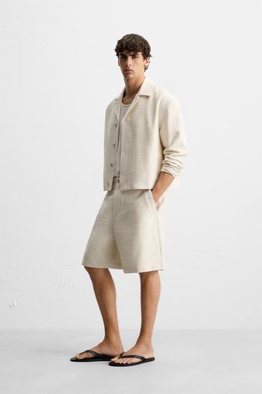 BERMUDA STRUCTURÉ - Beige de Zara - Image 3