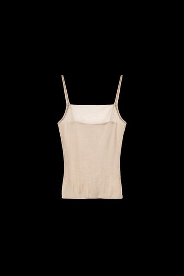 TOP TIRANTES SOFT - Rosa palo de Zara - Imagen 0