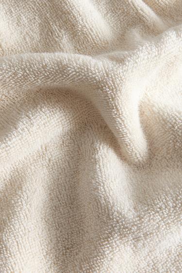 BATH TOWEL WITH SCALLOPED TOPSTITCHING - Ivory by Zara - Image 4