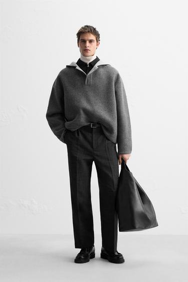 CONTRAST HOODED POUCH POCKET JACKET - Grey by Zara - Image 0