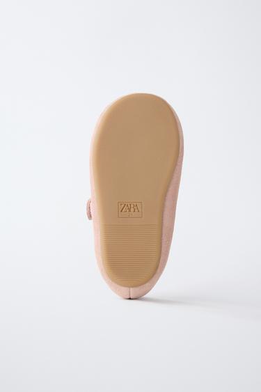 BAREFOOT LEATHER BALLET FLATS - Pink by Zara - Image 7