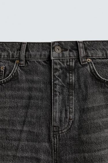 JEAN DROIT COUPE CHEVILLE - Noir de Zara - Image 8