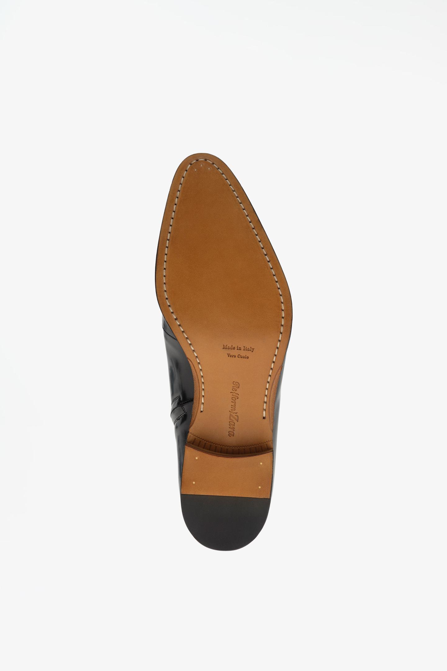 Мужские ботинки Zara Limited Edition Leather, цвет: Чёрный — фото 7
