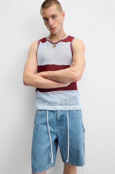 CARPENTER POCKET DENIM BERMUDA SHORTS - Blue by Zara - Image 4