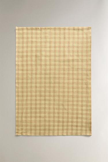 DYED THREAD TEA TOWEL (PACK OF 2) - Blue by Zara - Image 2