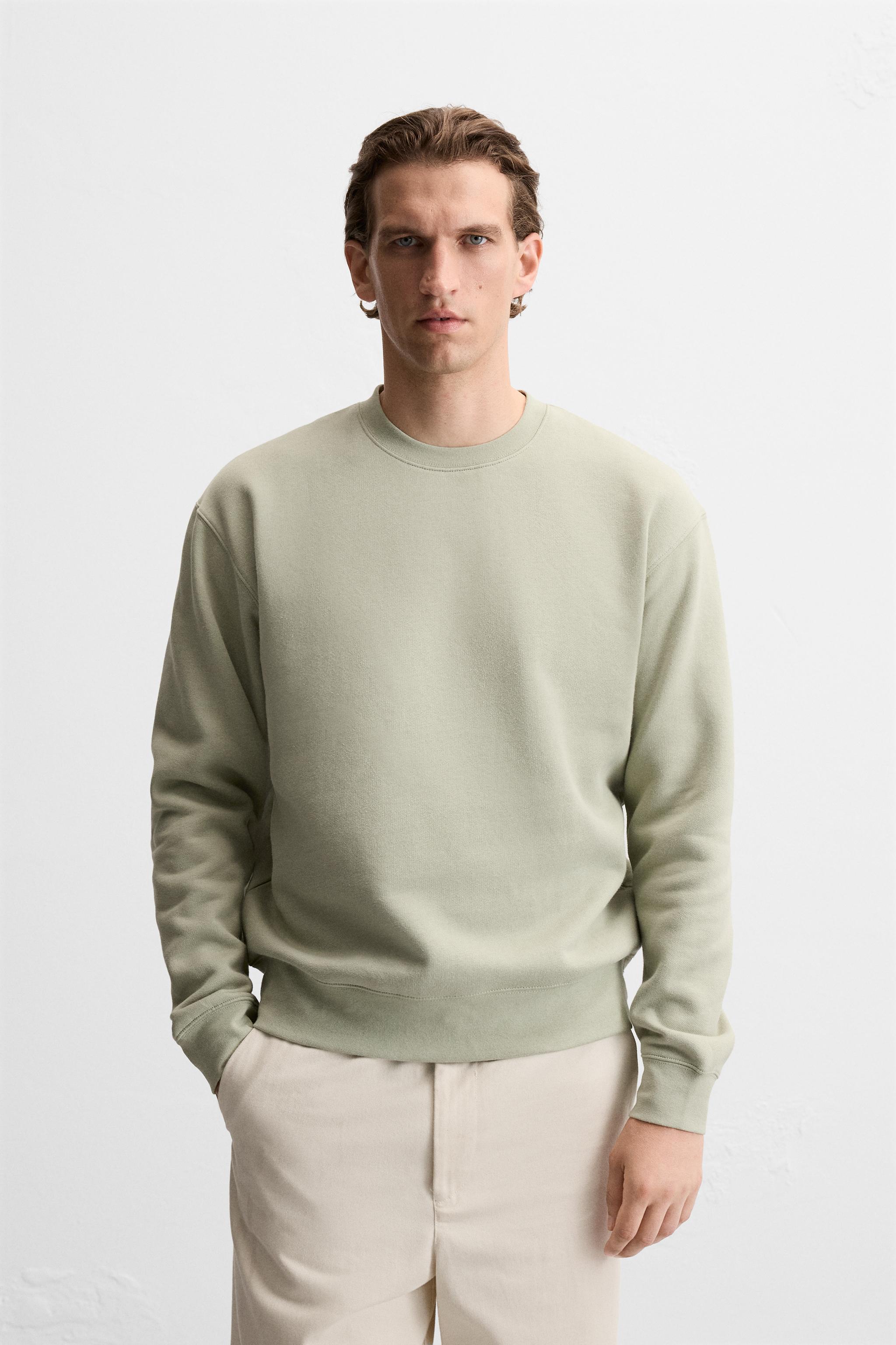 Light green crew neck sweatshirt hotsell