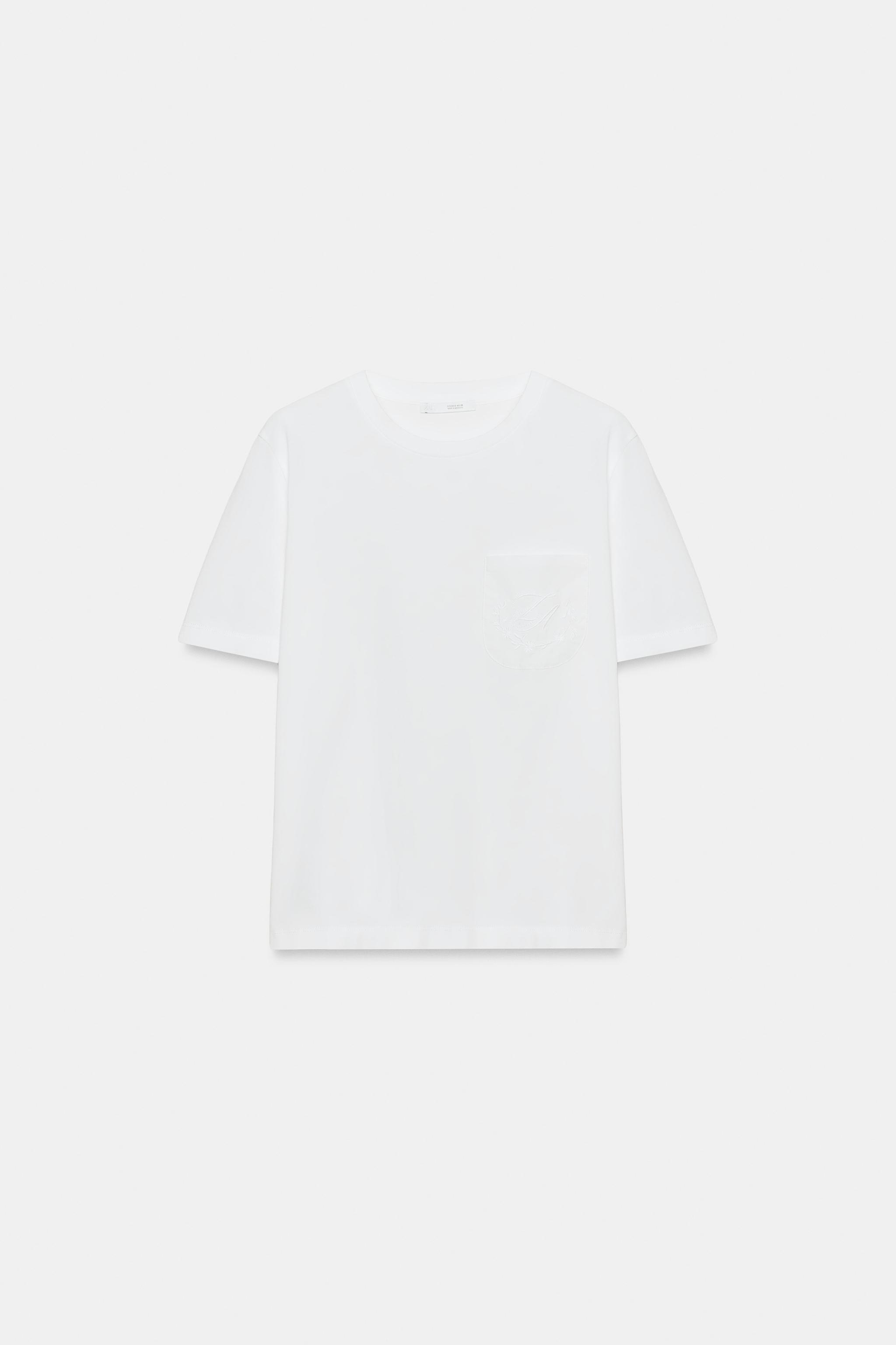 EMBROIDERED POCKET T-SHIRT