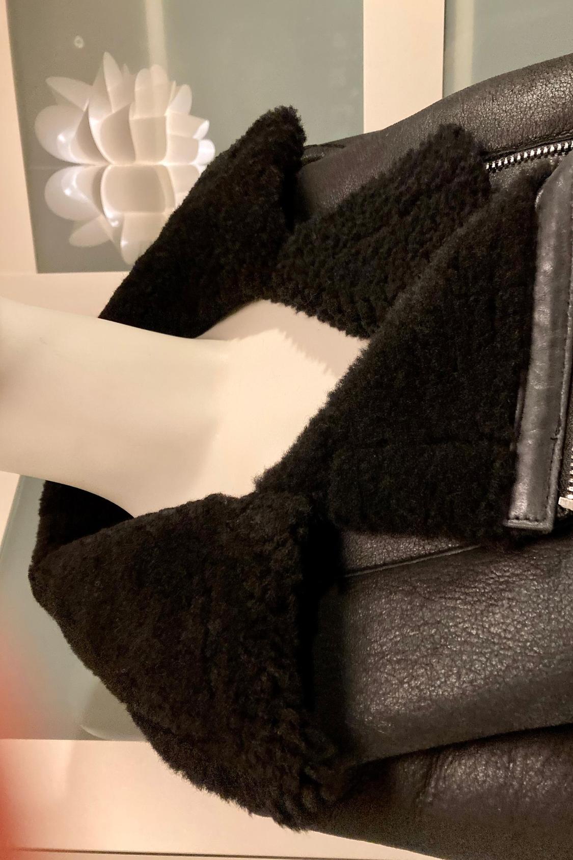 LEATHER BIKER JACKET - Image 4