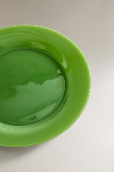 GLASS DESSERT PLATE - Green by Zara - Image 2