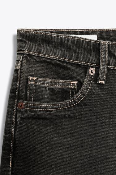 TRF LOW-RISE WIDE-LEG JEANS - Brown by Zara - Image 6