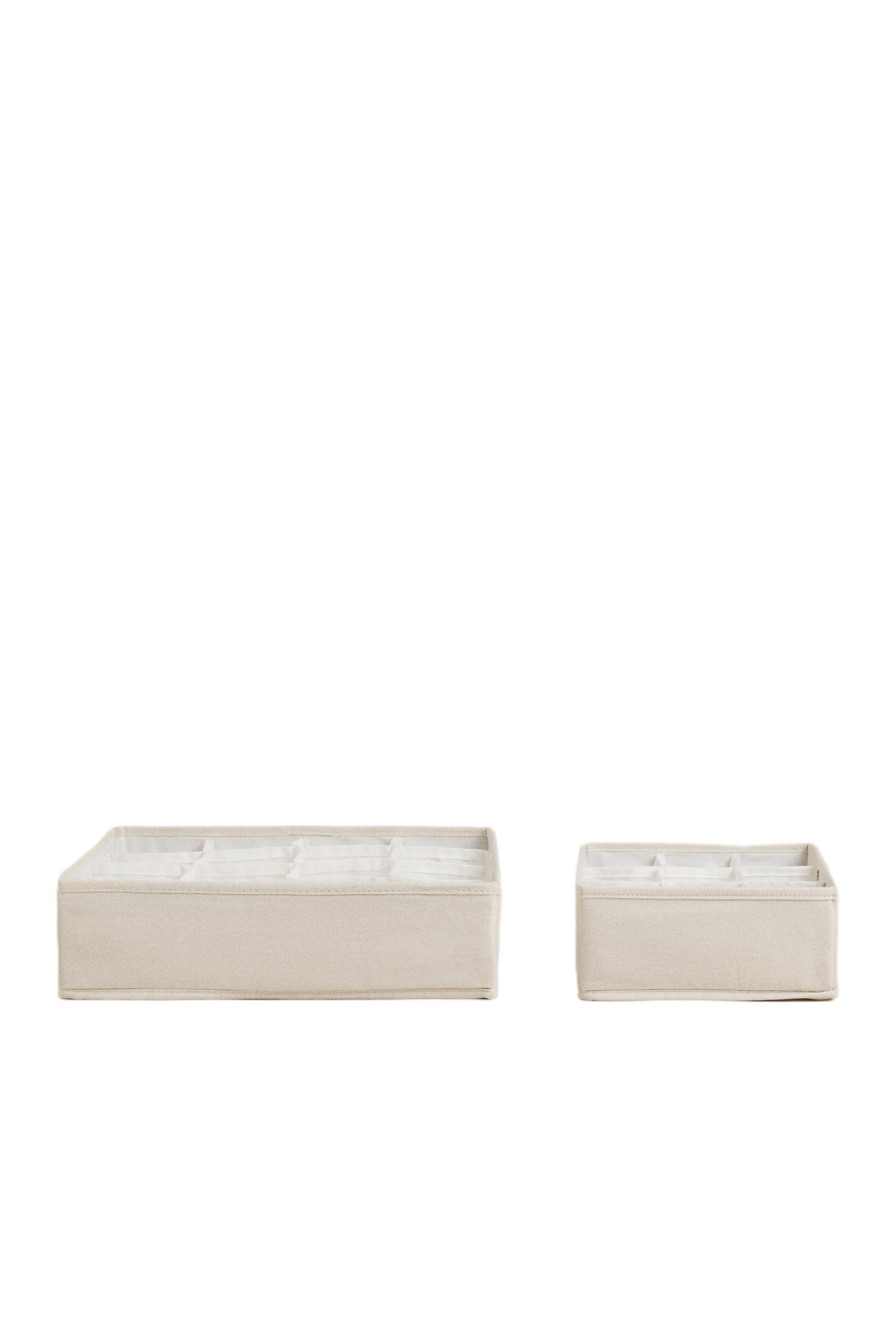 ZARA  フタ付きバスケット Zara ホワイトバスケット 蓋付き Storage Baskets | ZARA United States