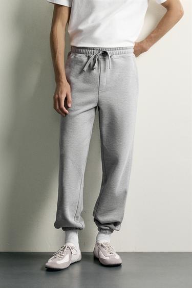 BASIC JOGGING TROUSERS - Grey marl by Zara