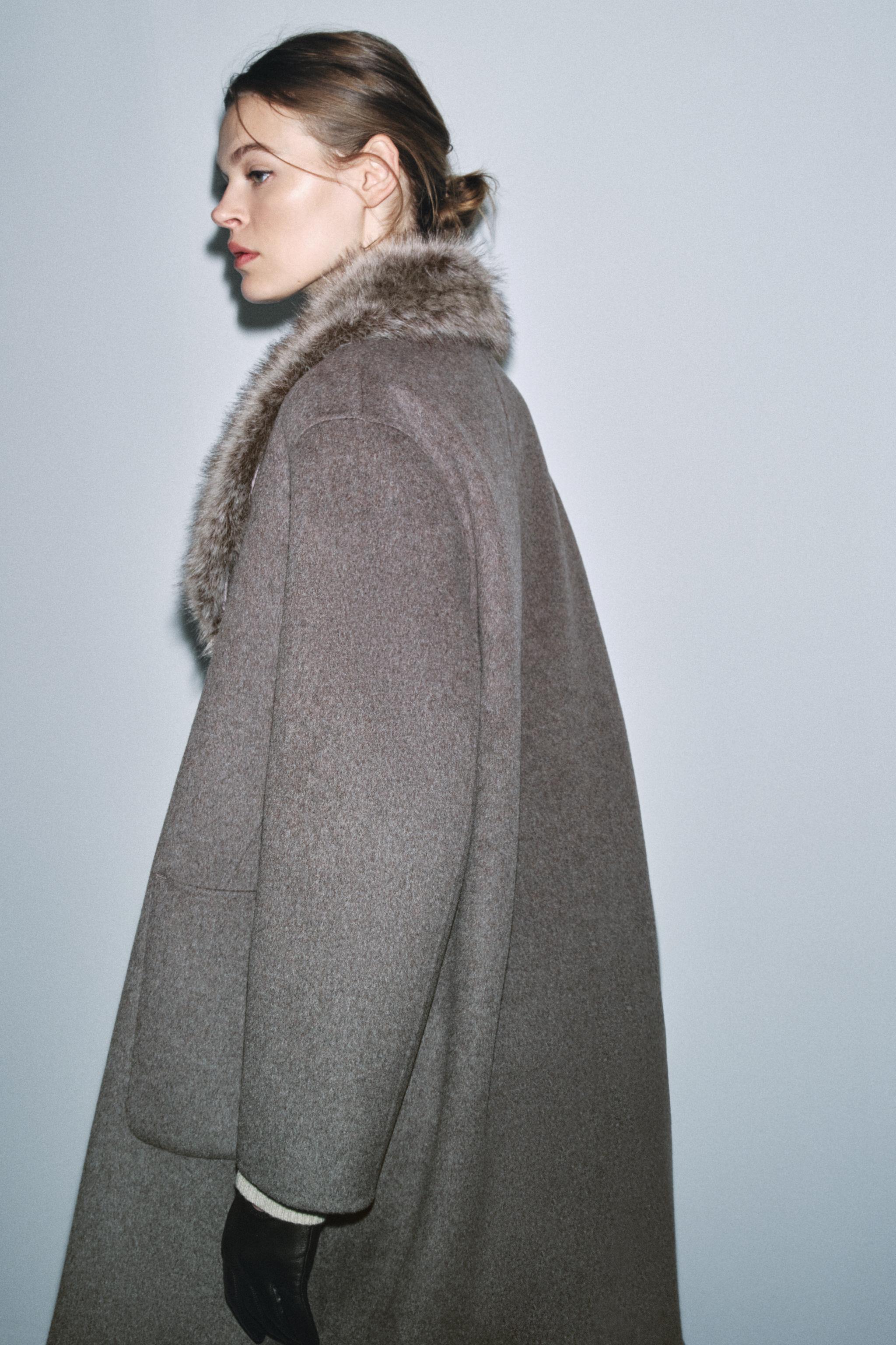 新品 Zara limited edition ウール100%コート M 新品 Zara limited edition ウール100%コート M