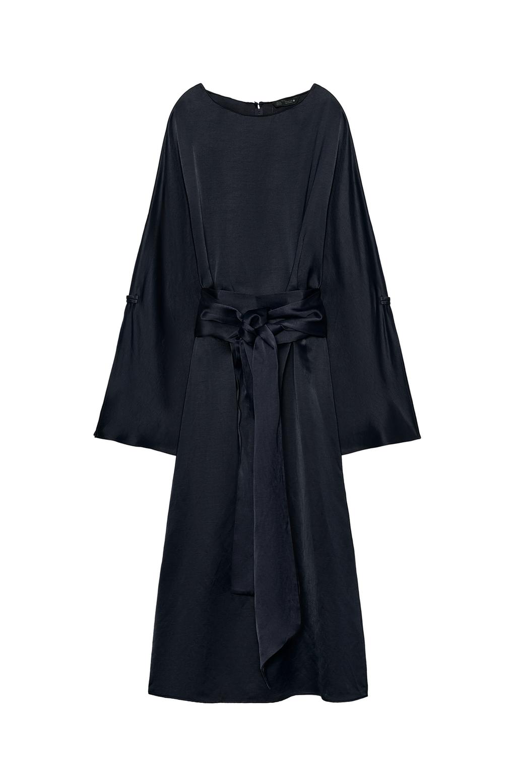 ZW COLLECTION LINEN BLEND BELTED MIDI DRESS - image 3