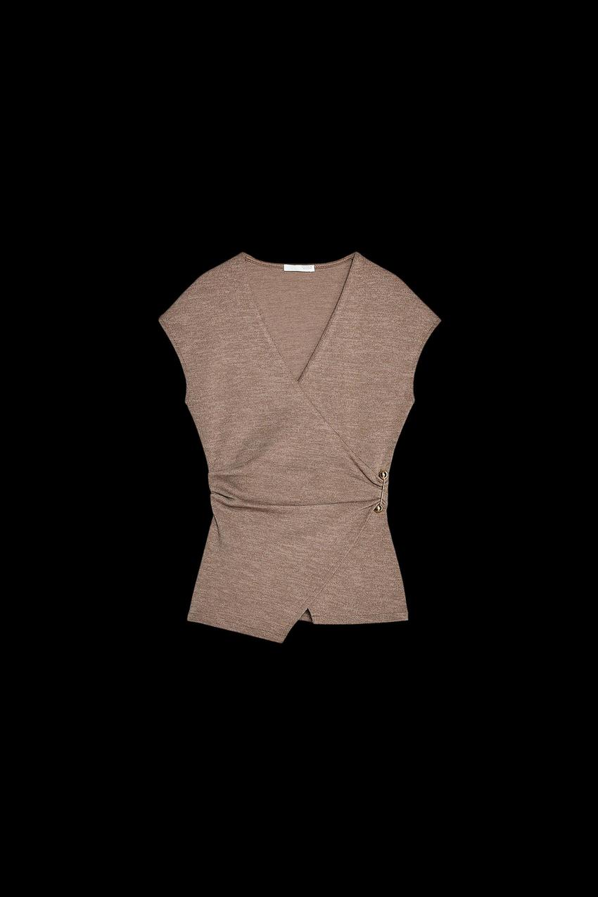 TEXTURED CLASP TOP