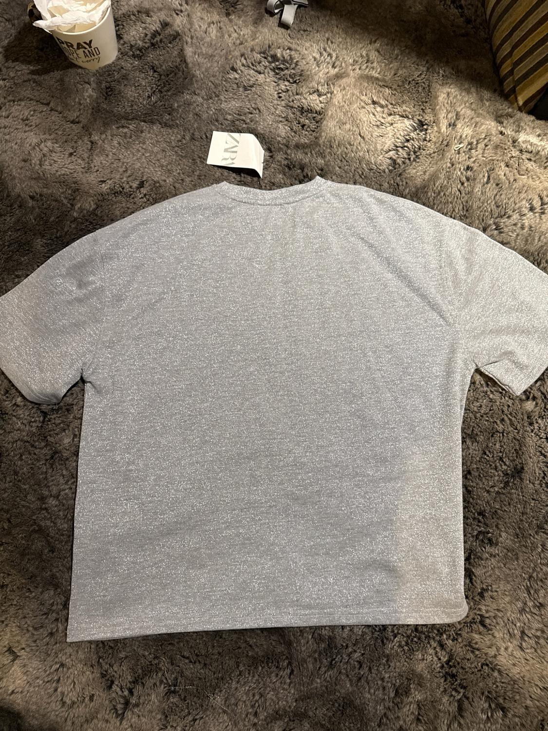 METALLIC THREAD TEXT T-SHIRT - Image 6