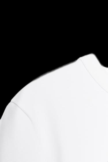 INTERLOCK LONG SLEEVE T-SHIRT - White by Zara