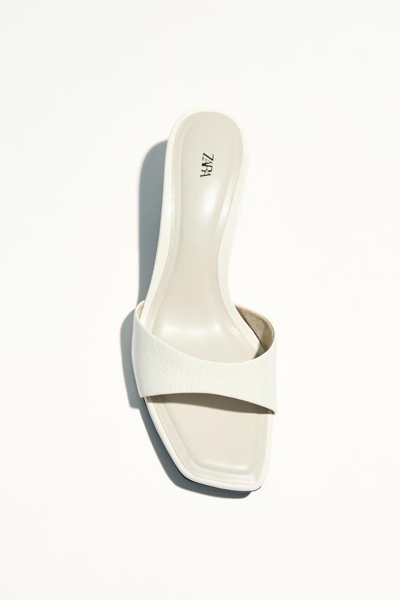 Sandalia Plana Zara Mujer Sandalias Tacon Sandalias Blancas De