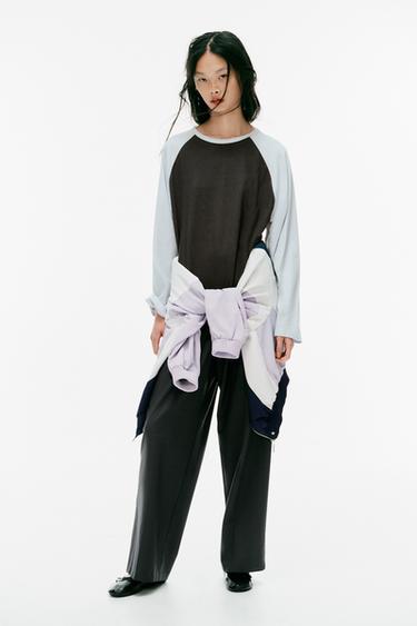 CONTRAST RAGLAN T-SHIRT — Anthracite grey 2