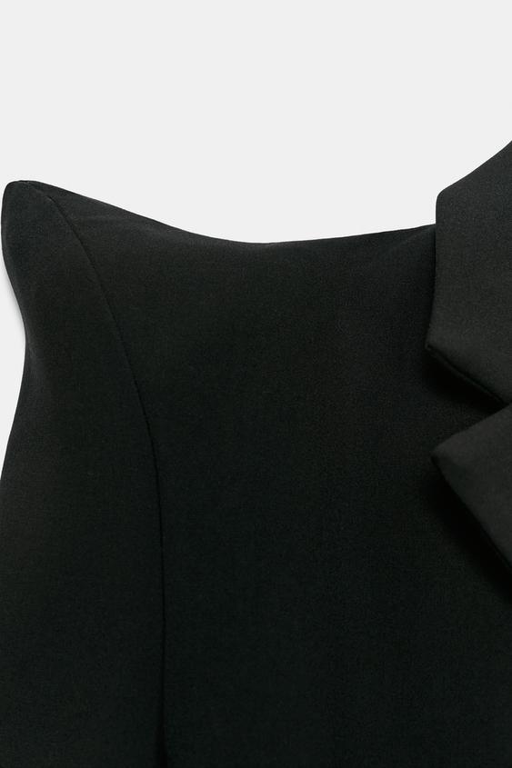 VESTE AJUSTÉE ÉPAULETTE HAUTE CATS - Noir de Zara - Image 3