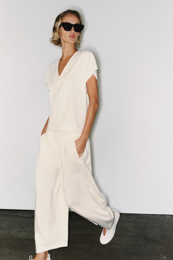 طقم تيشيرت وبنطال - روبيان الخاص بـ Zara - صورة 0