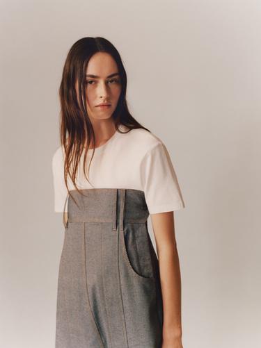 LIMITED EDITION WIDE-LEG DENIM JUMPSUIT - Blue by Zara