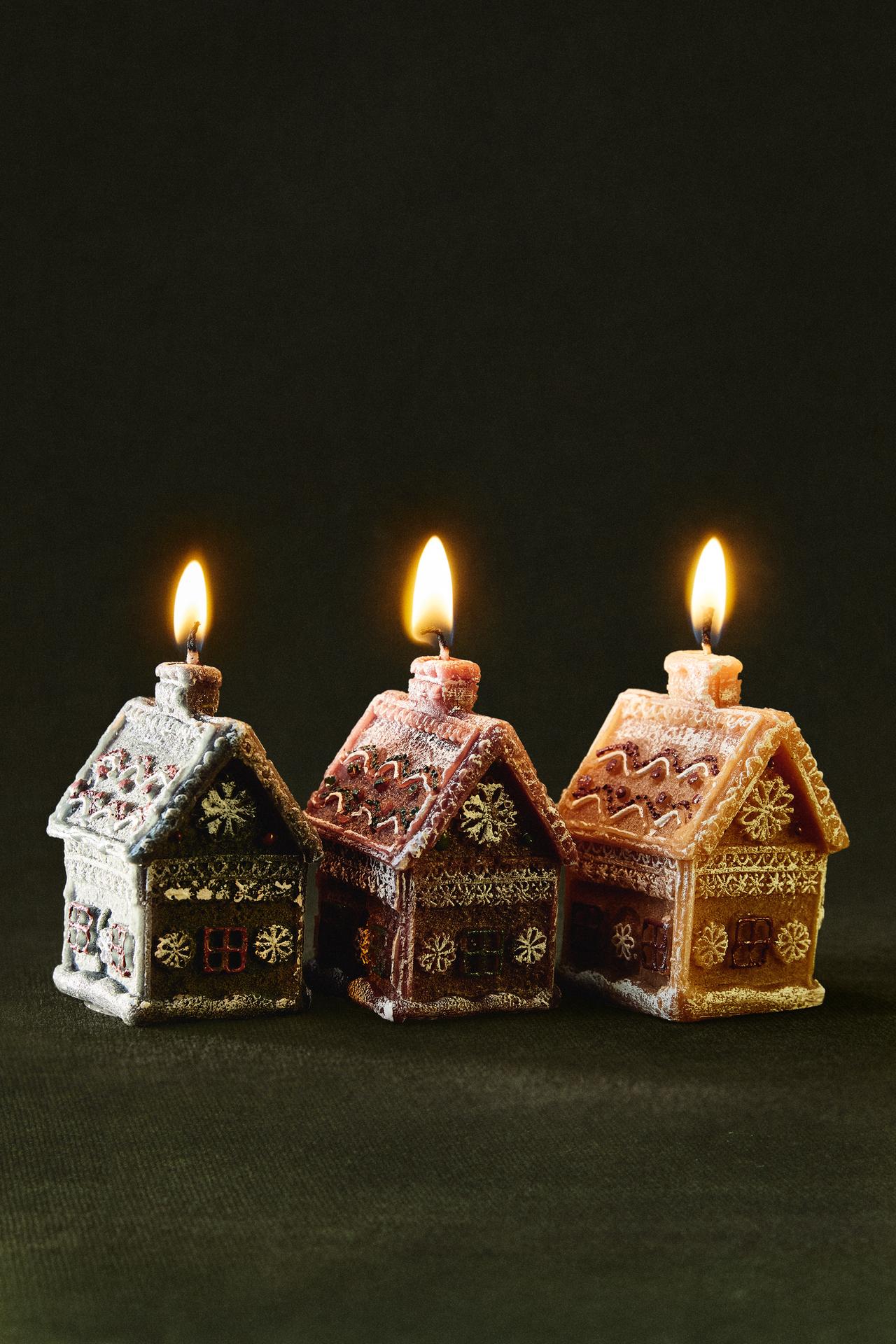 HOUSE SCENTED CANDLE PACK (PACK OF 3) — Red