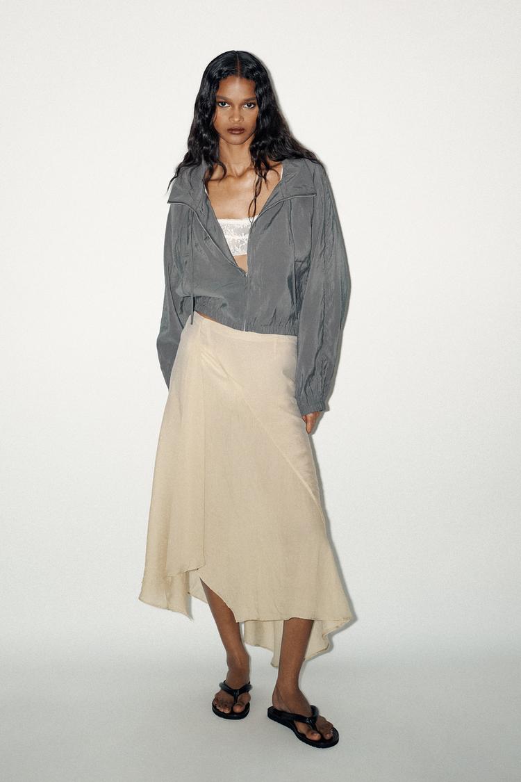 ZIPPERED FELT TEXTURE JACKET